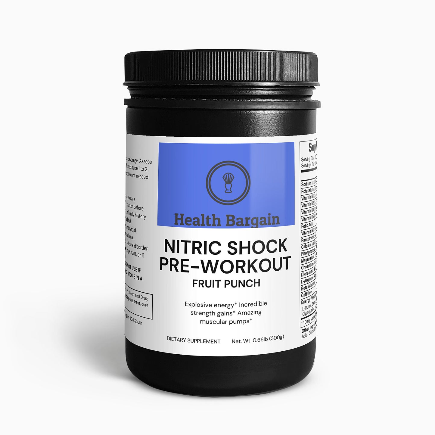 Nitric Shock Pre-Workout Powder (Fruit Punch)